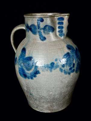 Very Rare Three-Gallon James River, VA Stoneware Pitcher, attrib. J.P. Schermerhorn