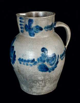 Very Rare Three-Gallon James River, VA Stoneware Pitcher, attrib. J.P. Schermerhorn