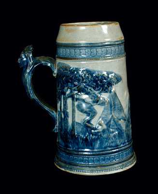 Stoneware Sleepy Eye Mug with Indian Handle