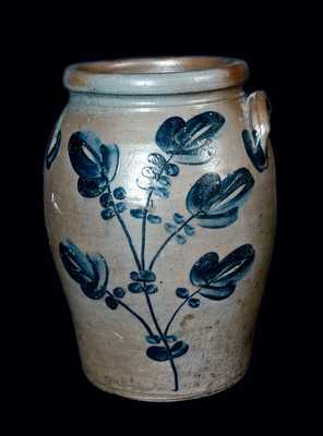 Heavily Decoration Stoneware Jar attrib. Lowndes, Petersburg, Virginia