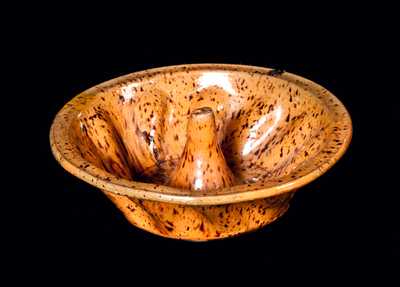 Small Redware Mold with Manganese Speckles