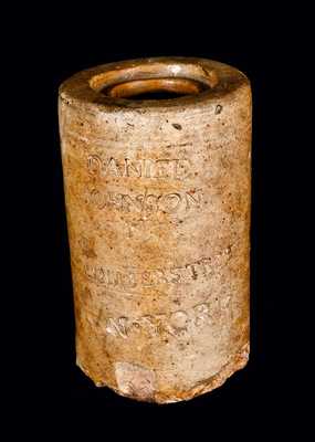 Rare Stoneware Oyster Jar by Thomas Commeraw, Manhattan, circa 1810