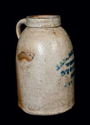 JAS. BENJAMIN / CINCINNATI, OH Stoneware Handled Canning Jar