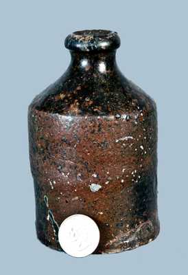 Albany Slip-Glazed Stoneware Bottle, probably Southern Pottery