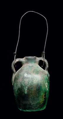 Pottery Birdhouse with Applied Branches and Flowers