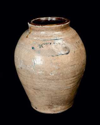 Rare C. CROLIUS, Manhattan Stoneware PICKLES Crock