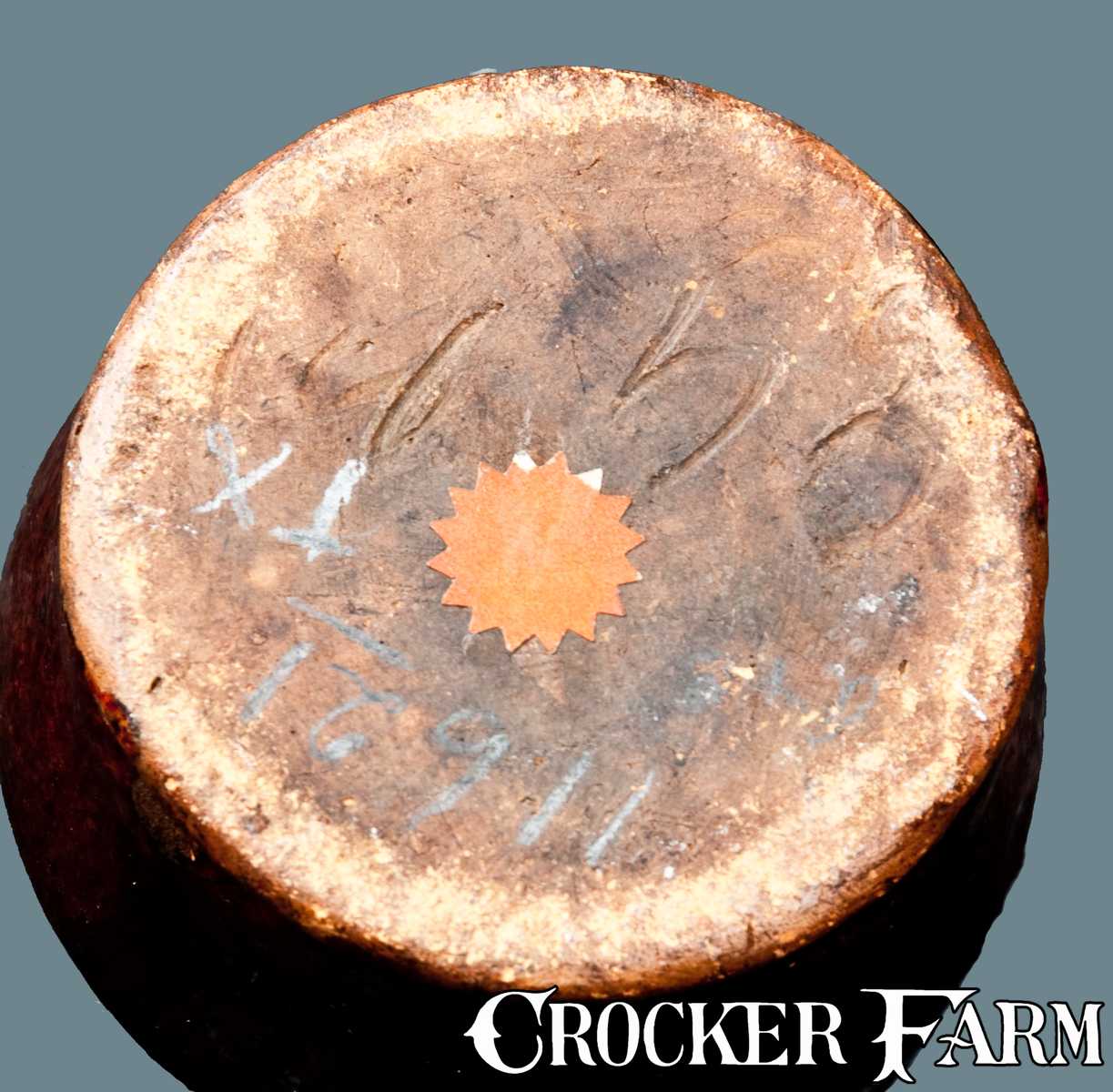 Redware Inkwell Incised 1853 on Underside -- Lot 32 -- March 3, 2012 ...