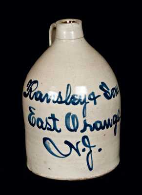 East Orange, NJ Stoneware Advertising Jug