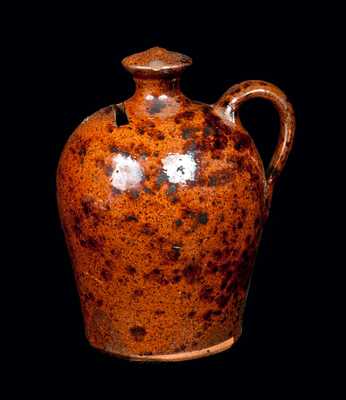 Redware Jug Bank attrib. Emanuel Suter, Rockingham County, VA