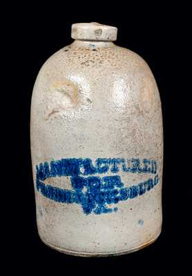 Fredericksburg, VA Stoneware Advertising Jug, One-Gallon