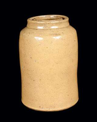 JOHN BELL Redware Yellow-Glazed Canning Jar (Waynesboro, Pennsylvania)