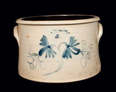 Four-Gallon BALLARD / BURLINGTON, VT Stoneware Cake Crock