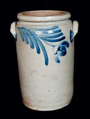 Stoneware Floral-Decorated Crock, Baltimore, circa 1860