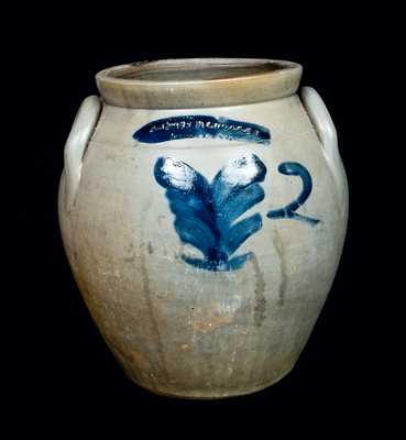 THOMAS D. CHOLLAR / CORTLAND (NY) Ovoid Stoneware Crock