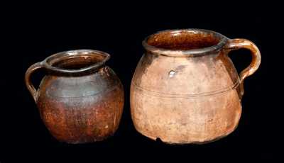 Lot of Two: Redware Pots