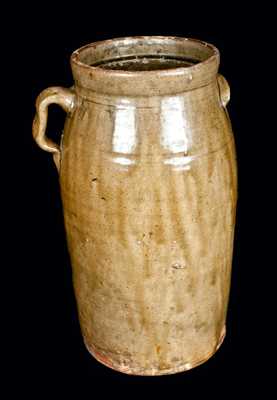 Four-Gallon Southern Pottery Stoneware Churn
