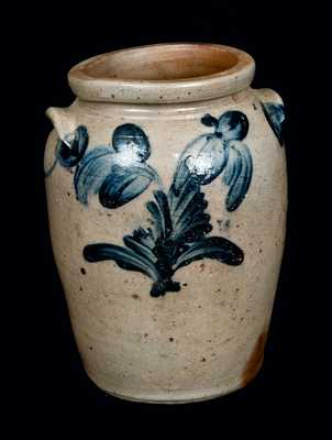 Floral-Decorated Stoneware Jar, Baltimore, circa 1840