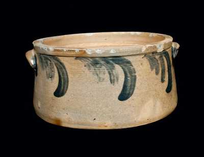 Decorated Stoneware Cake Crock, Baltimore, circa 1870