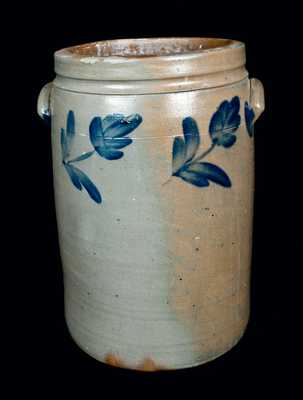 Four-Gallon Stoneware Crock, R.J. Grier, Chester County, PA