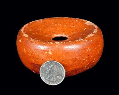 Miniature Redware Spittoon