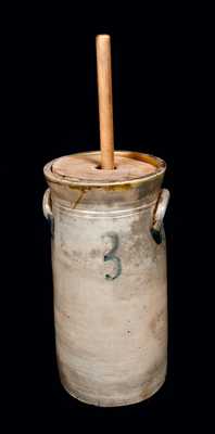 Three-Gallon Stoneware Churn