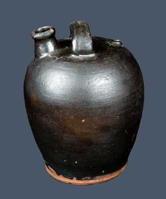 Black-Glazed Redware Harvest Jug