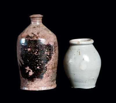 Two Small Pottery Articles, 19th century