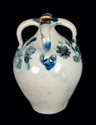 Rare Small Incised Four-Handled Stoneware Jug