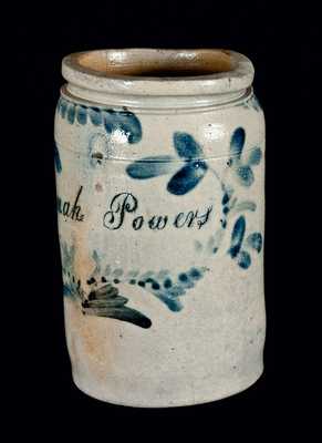 PA Stoneware Jar with Incised Name 