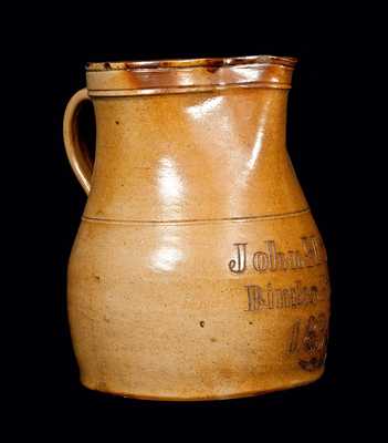 Northeastern Stoneware Presentation Pitcher, 