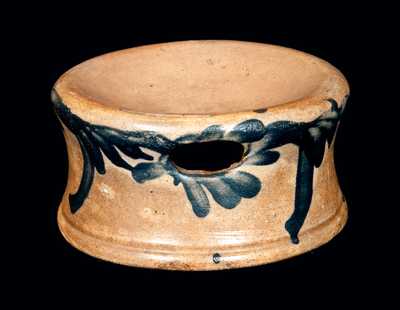 Cobalt-Decorated Stoneware Spittoon, attrib. Remmey, Philadelphia