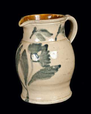 Half-Gallon Bristol-Slip-Glazed Stoneware Pitcher, attrib. Thomas Haig, Jr., Philadelphia, PA