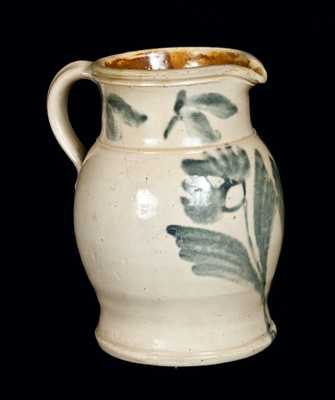 Half-Gallon Bristol-Slip-Glazed Stoneware Pitcher, attrib. Thomas Haig, Jr., Philadelphia, PA