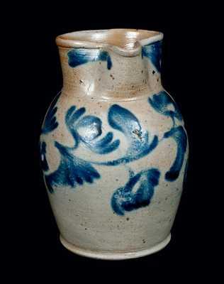 Cobalt-Decorated Stoneware Pitcher, Mid-Atlantic origin, probably Baltimore, One-Gallon