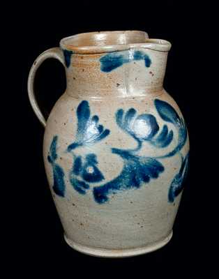 Cobalt-Decorated Stoneware Pitcher, Mid-Atlantic origin, probably Baltimore, One-Gallon