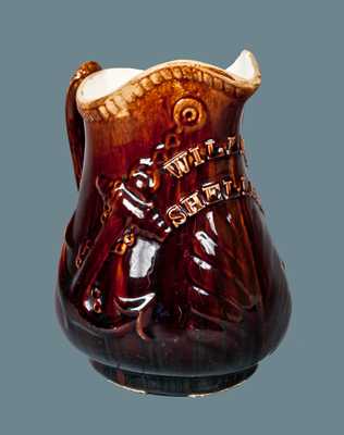 Rare Hand-Signed South Amboy, NJ, Rockingham Presentation Pitcher