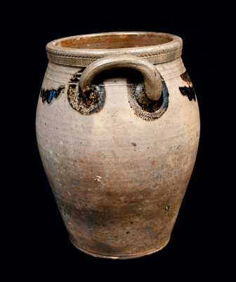 Rare Thomas Warne / Joshua Letts (South Amboy, NJ) Stoneware Jar