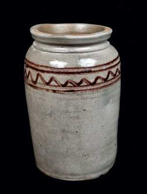 Rare Henry Glazier, Huntingdon, PA, Decorated Stoneware Jar