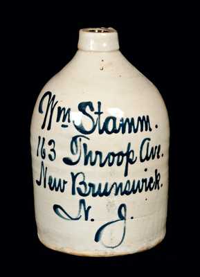 New Brunswick, NJ. Stoneware Advertising Jug