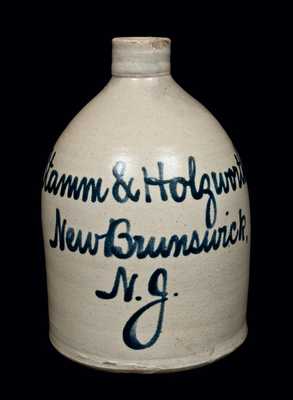 New Brunswick, NJ Stoneware Advertising Jug