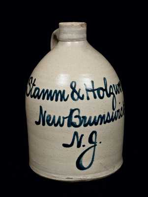 New Brunswick, NJ Stoneware Advertising Jug
