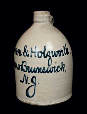New Brunswick, NJ Stoneware Advertising Jug