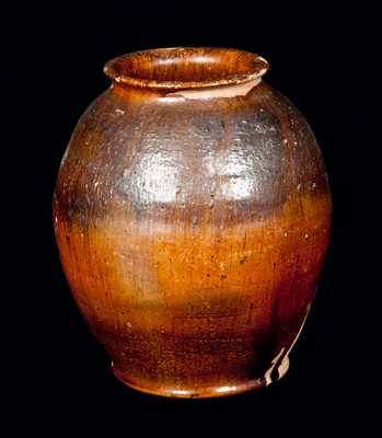 Probably Bristol County, Massachusetts, Redware Jar