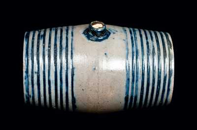 Cobalt-Decorated American Stoneware Keg