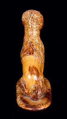 Pennsylvania Redware Seated Dog