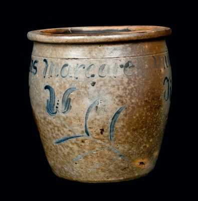 Rare Tipton, PA Stoneware Presentation Crock