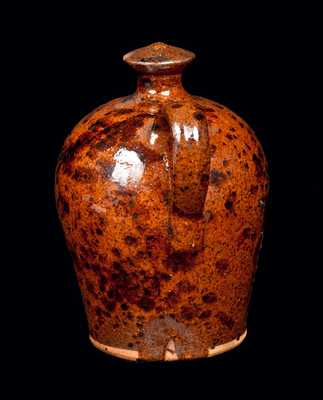 Redware Jug Bank attrib. Emanuel Suter, Rockingham County, VA