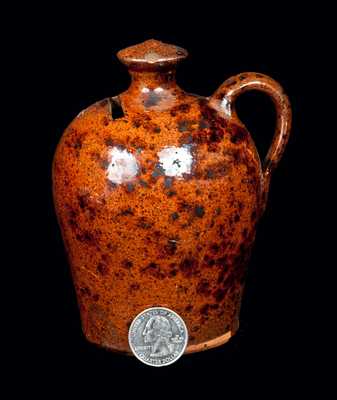 Redware Jug Bank attrib. Emanuel Suter, Rockingham County, VA