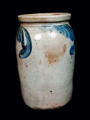 KEESEE & PARR, / RICHMOND, / VA Stoneware Jar, Two-Gallon.