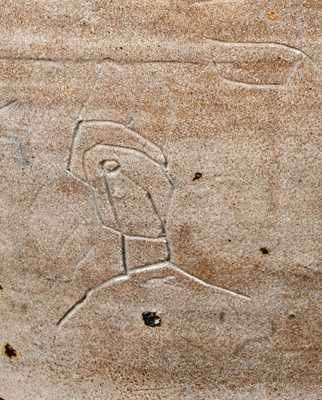 Important Profusely-Decorated Incised Stoneware Jar, Manhattan or New Jersey, circa 1750